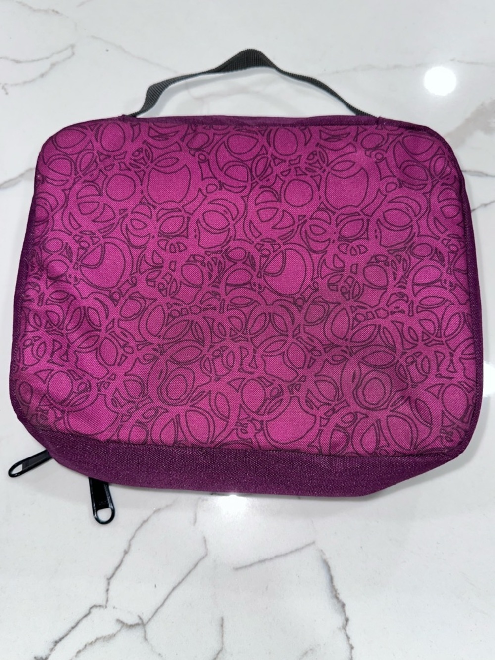 REI Co-op Insulated Lunch Box / Cooler Bag - Purple Floral Pattern - Picture 3 of 11